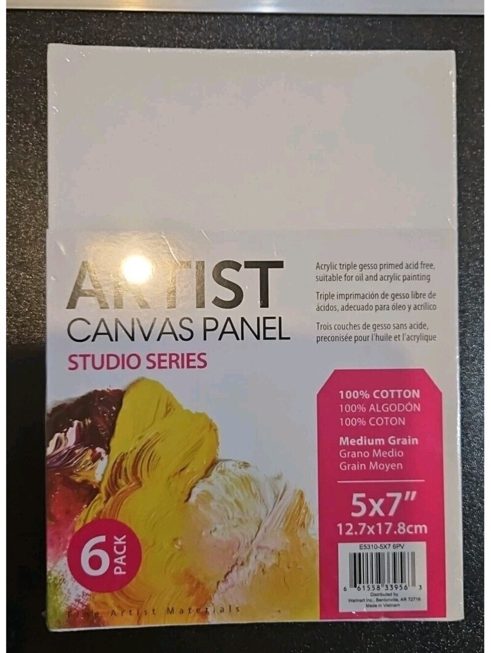 6 Pack Artist Canvas Panel 5x7"